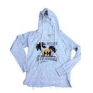 OCEAN BEACH Santa Barbara California Sweater Women's MEDIUM Hoodie Pullover‌